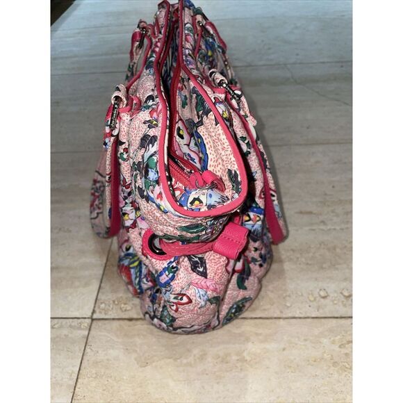 Vera Bradley Glenna Satchel Bag in "Stitched Flowers" Pattern - Picture 8 of 9